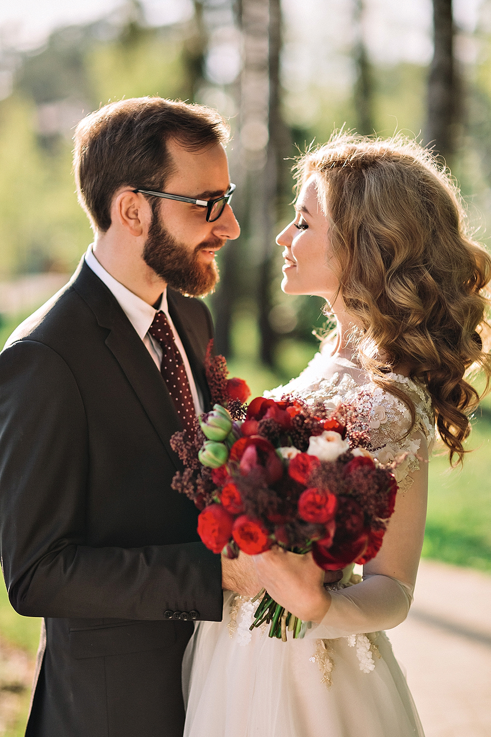 Сказка про Белоснежку свадьба в цвете марсала WEDDING