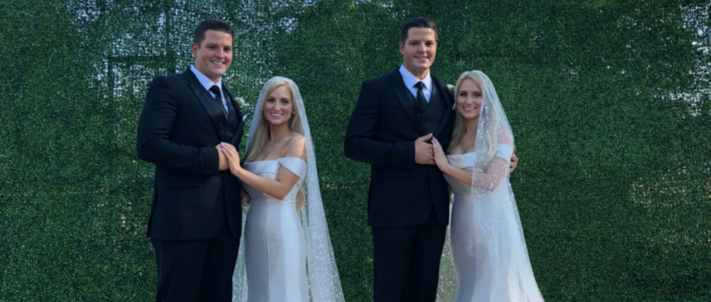 В США поженились две пары близнецов: двойная свадьба!