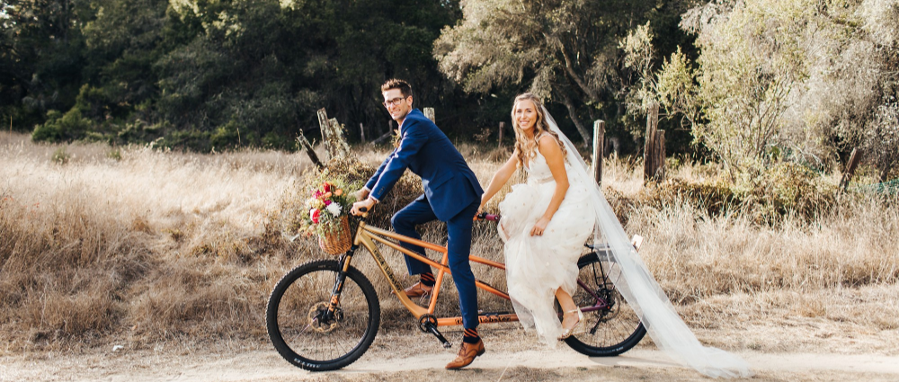 Велосипед на свадьбе: идея для декора и не только