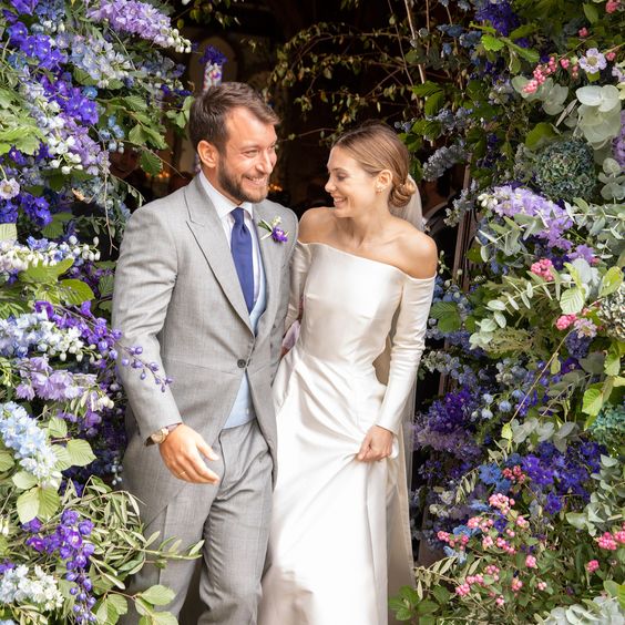 The Bride Wore Emilia Wickstead to Her English Wedding at an 18th-Century Estate