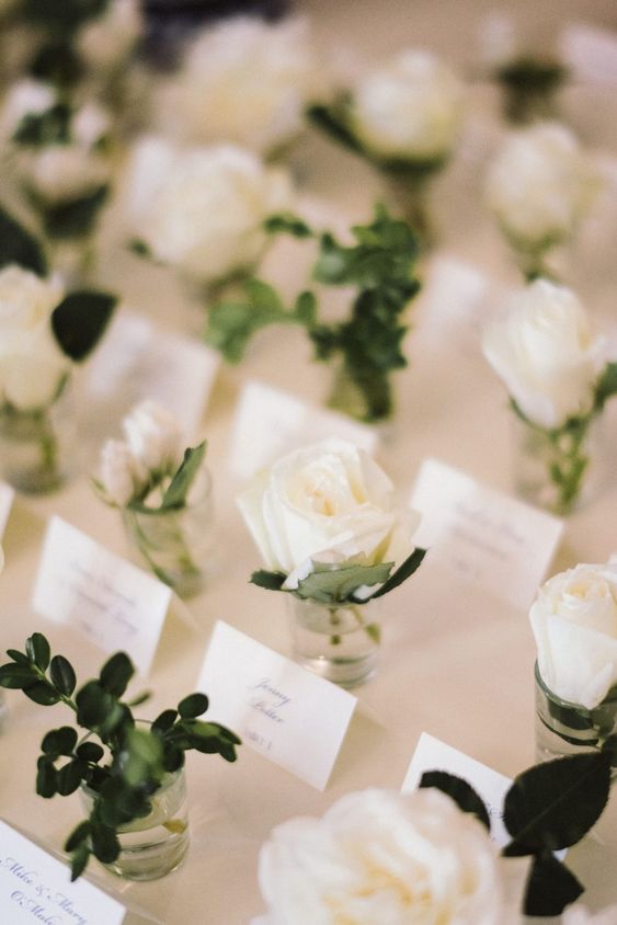 Flower Escort Card Table