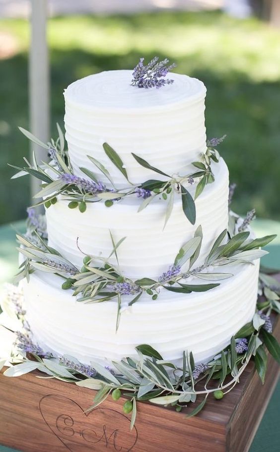 Get inspired by the lavender theme and decorations at this rustic, chic vineyard wedding in California.