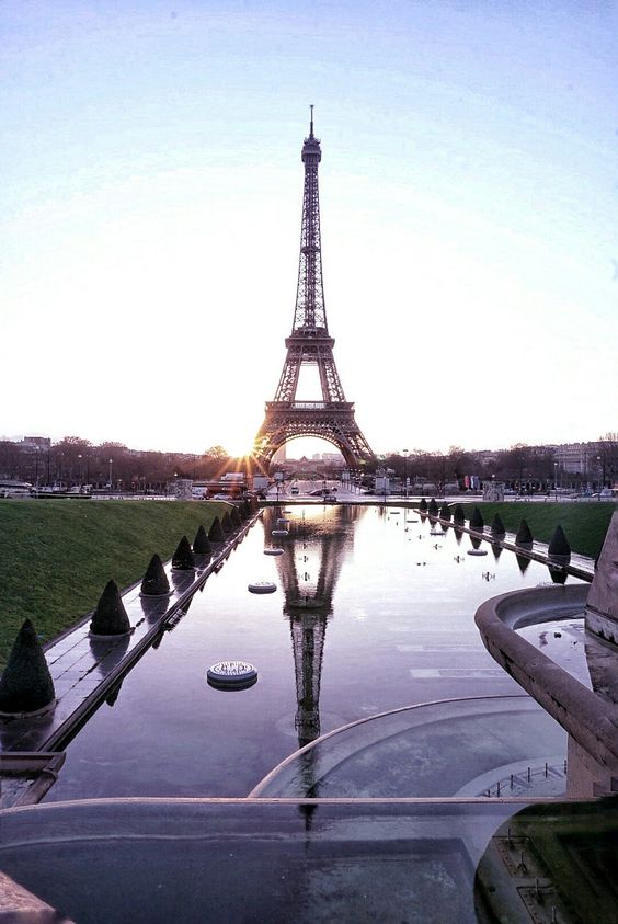 sunrise over paris