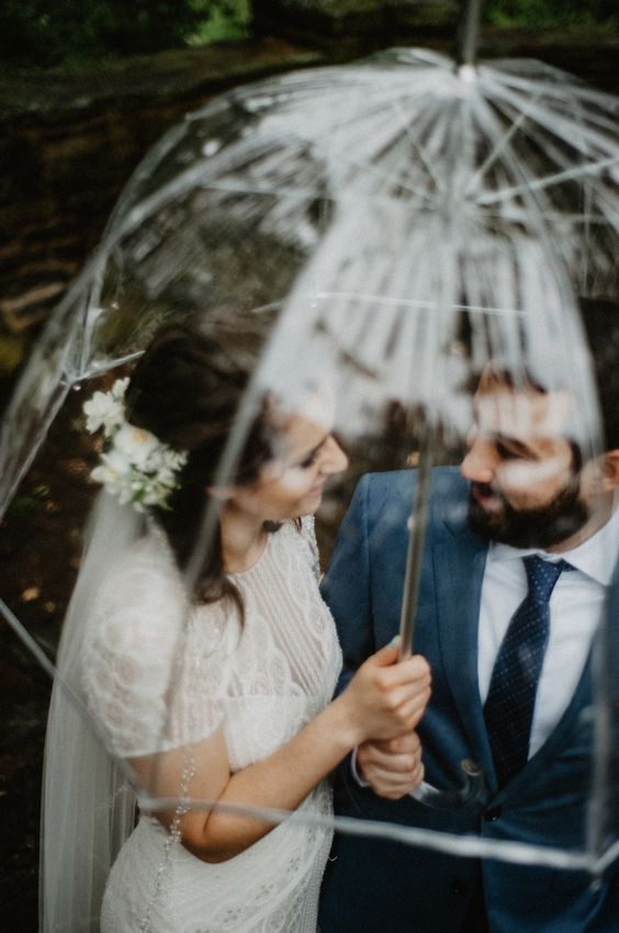 You won't have to worry about rain with this clear umbrella - perfect for unique photo opportunities as well