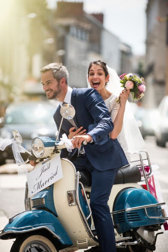 Leave your guests in awe and arrive in style with a vespa! There are actually a lot of transportation options for your wedding day. Which one do you prefer?  We have listed the top choices on our blog. Click the link in the bio to see the full list! . . . . . . #vintageweddingcar #bridalcars #weddingtransportation #weddingtransport #vintageweddings #wedddingcars #weddingstyles #vintagewedding #weddingstyle  #makehappymemories #destinationweddingplanners #weddingplannergreece #yourweddingplanner