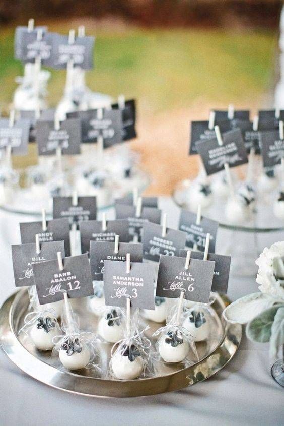 edible escort card wedding table ideas