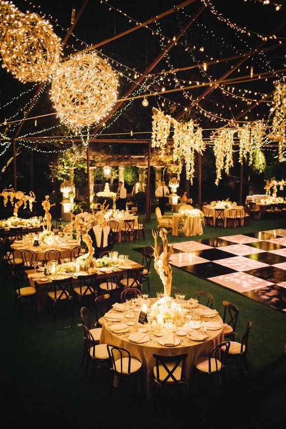 Light up Your Wedding with These 18 String Lights Ideas!